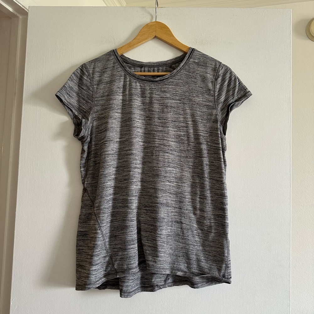 Lululemon Athletica Gray Spaced Out Space Dye Another Mile Short Sleeve Tee - Picture 6 of 10